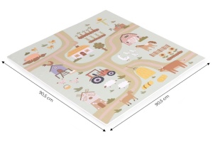 Velika podloga za igru EVA FOAM Farma 02 90.5x90.5 cm 21 deo ECOTOYS - Img 5