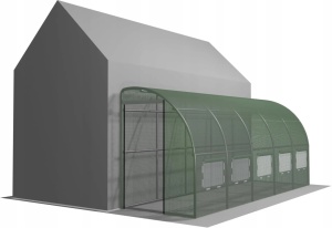 Baštenski plastenik tunel 5-segmentni "POLOVINA" Zeleni 6 x 1,5 x 2 M - Img 7