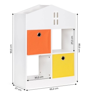 Drvena decija polica organizer 03A ECOTOYS - Img 7