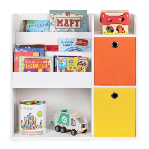 Drvena decija polica organizer sa policama 02A ECOTOYS - Img 3