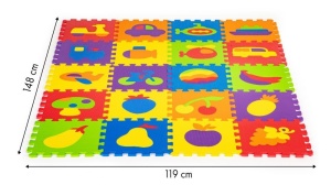Edukativna podloga EVA FOAM 20 delova 148x119cm ECOTOYS - Img 6
