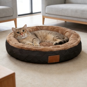 JASTUK ZA KUĆNE LJUBIMCE 60 CM COMFORT BLACK BOLZZ - Img 1