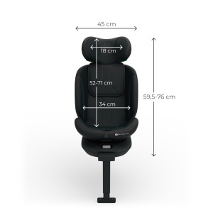 KINDERKRAFT AUTO SEDISTE I-360 2 PLUS i size 40-150cm BLACK - Img 6