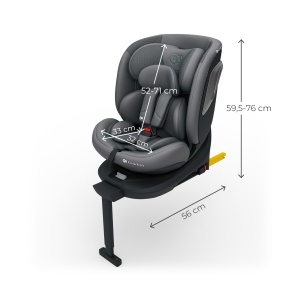 KINDERKRAFT AUTO SEDISTE I-360 2 PLUS i size 40-150cm GREY - Img 8