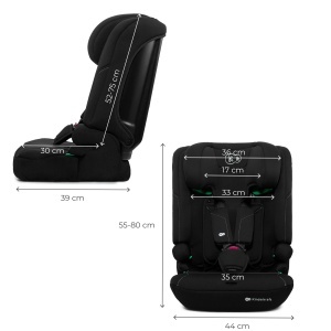 KINDERKRAFT AUTOSEDISTE I-COMFY I-SIZE 76-150CM BLACK - Img 10