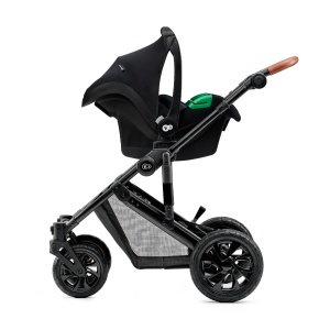 KINDERKRAFT KOLICA ZA BEBE 3U1 PRIME MINK PRO BLACK - Img 6