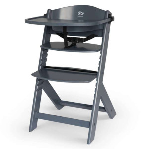 KINDERKRAFT STOLICA ZA HRANJENJE 2U1 ENOCK FULL GREY - Img 1