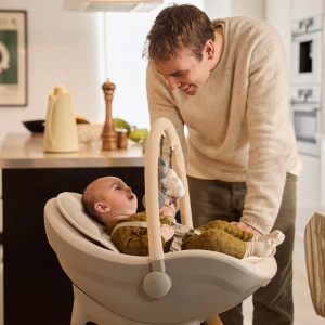 KINDERKRAFT STOLICA ZA HRANJENJE 2U1 FINI UP BEIGE - Img 2