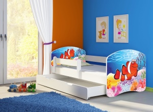 KREVET ZA DECU WHITE SA FIOKOM 180X80 ACMA 2 28