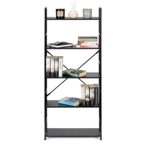 LOFT regal sa 5 polica – Black ModernHome - Img 2