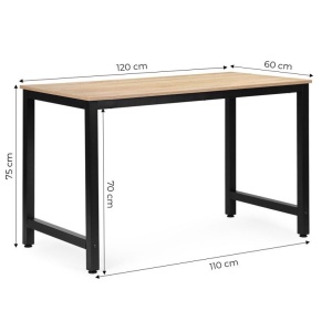 Radni sto za računar 120 × 60 cm – Light Oak ModernHome - Img 10