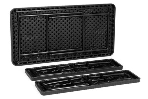 Sklopivi set 120 cm Sto sa 2 Klupe banquet – BLACK - Img 5