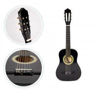 VELIKA DRVENA GITARA ZA DECU CRNA - Img 4