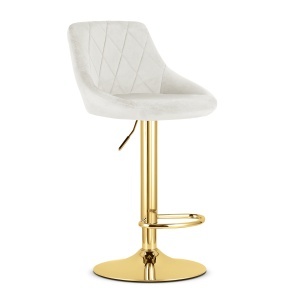 Barska stolica Kast white / gold baza - Img 6