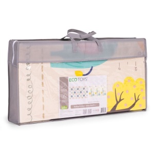 Edukativna podloga za igru sa dva lica, sklopiva sa torbom 200X150 ECOTOYS - Img 8