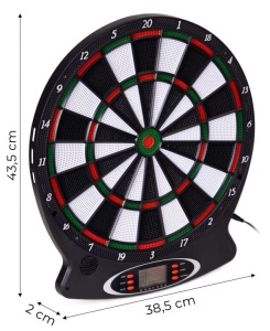 Elektronski pikado sa LCD ekranom 38 cm, 18 igara, set sa 6 pikada - Img 12