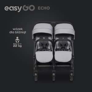 Eurocart easy go echo cloudy grey kolica za blizance - Img 6
