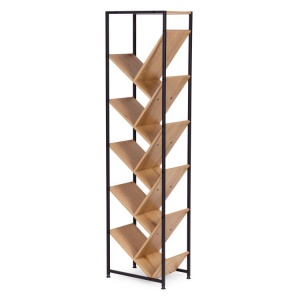 Geometrijska polica za knjige, loft stil – ModernHome - Img 6