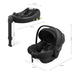 KINDERKRAFT AUTO SEDIŠTE I-LITE SA BAZOM ENDURA SAFE FX BLACK - Img 5