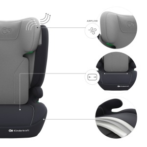 KINDERKRAFT AUTOSEDISTE I-SPARK 2 PLUS I SIZE GREY - Img 4