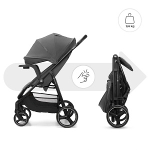 KINDERKRAFT KOLICA ZA BEBE SA TACNOM TRIG 3 GREY - Img 5