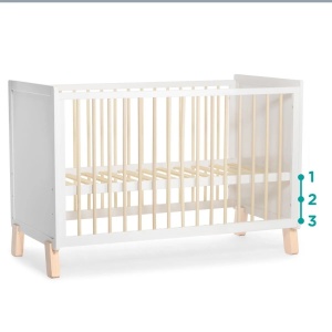 KINDERKRAFT KREVETAC NICO WOODEN WHITE - Img 4