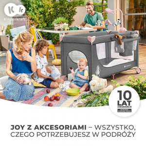KINDERKRAFT PRENOSIVI KREVETAC JOY PINK SA DODACIMA - Img 3