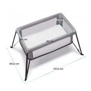 KINDERKRAFT PRENOSIVI KREVETAC MOVI WOOD GREY - Img 2