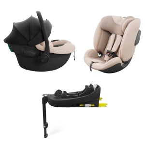 KINDERKRAFT SET AUTO SEDIŠTA I-LITE I-FIX ENDURA SAFE SA ISOFIX BAZOM BEIGE