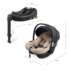 KINDERKRAFT SET AUTO SEDIŠTA I-LITE I-FIX ENDURA SAFE SA ISOFIX BAZOM BEIGE - Img 11