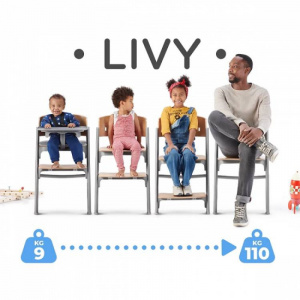 KINDERKRAFT STOLICA ZA HRANJENJE LIVY ASTERN PINK - Img 7
