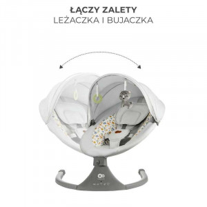 KINDERKRAFT STOLICA ZA LJULJANJE LUMI 2 LIGHT GRAY - Img 2