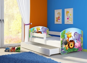 KREVET ZA DECU WHITE SA FIOKOM 160X80 ACMA 2 01