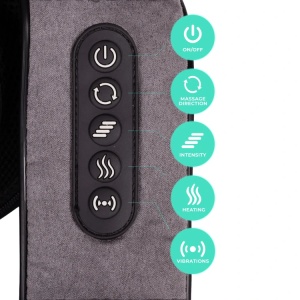 Masažni pojas za vrat i leđa sa zagrevanjem i rotirajućim masažnim glavama, 24 W – KADEN - Img 7