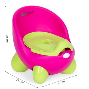 Noša za decu sa uklonivim umetkom i neklizajućim nogicama, roze - zelena, ECOTOYS - Img 8