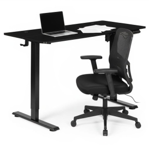 Podesivi Electric sto 120x60 cm podesavanje visine 72–117 cm Black ModernHome - Img 8