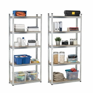 Set od dve police sa 5 nivoa, 90 × 30 × 180 cm - Img 4