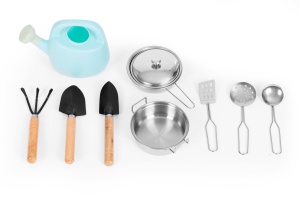 Spoljna drvena kuhinja sa dodacima za igru u pesku i blatu 04 - ECOTOYS - Img 6