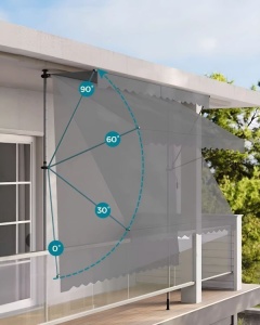 Tenda za terasu i balkon sa podešavanjem visine 2X1.2M Grey Multigarden - Img 5