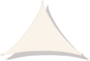 Trostrano suncobran jedro 3×3×3 m, vodootporno, bež - MultiGarden - Img 3