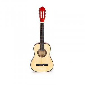 VELIKA DRVENA GITARA ZA DECU CRVENA - Img 2