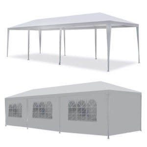 Baštenski šator, 3x9 m, 8 stranica, white, MultiGarden - Img 1