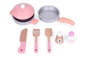 Dečija kuhinja pink sa 2 dodataka,rernom,slavinom i sudoperom ECOTOYS - Img 5
