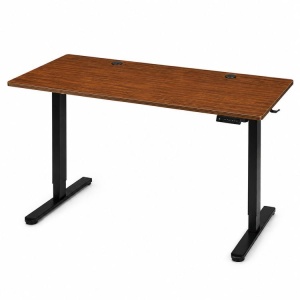 Električni radni sto 140 × 60 cm sa podesivom visinom 72–118 cm, tamni hrast – ModernHome - Img 7