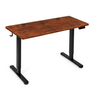 Električni radni sto 140 × 60 cm sa podesivom visinom 72–118 cm, rustični hrast – ModernHome - Img 5
