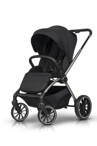 EUROCART EASY GO GIRO 2U1 KOLICA ZA BEBE EBONY BLACK - Img 3