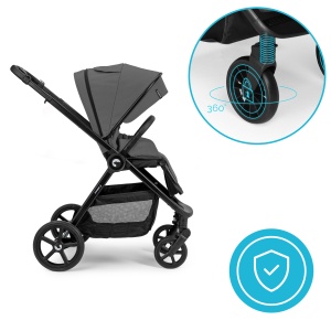 Kidnort Alskar kolica za bebe set 2u1 grey - Img 4
