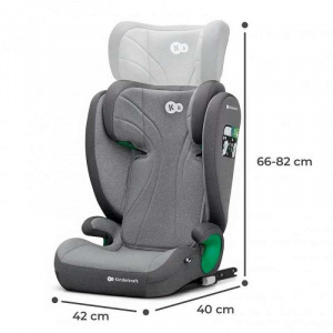 KINDERKRAFT AUTOSEDISTE JUNIOR FIX I-SIZE 100-150CM ROCKET GREY - Img 5