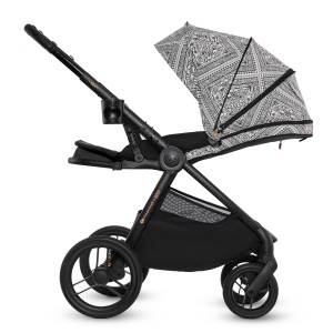 KINDERKRAFT KOLICA ZA BEBE SET 2U1 NEA 2 LUNAR BLACK BIZUU - Img 4