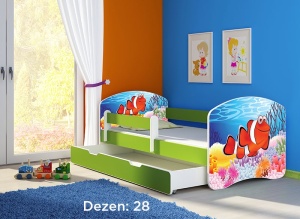 Krevet za decu Green sa fiokom 180x80 acma 2 28